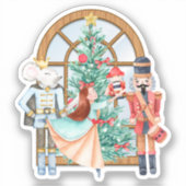 Christmas Nutcracker Ballerina Mouse King Vinyl Aufkleber (Vorderseite)