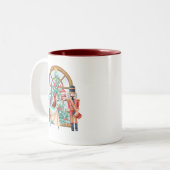 Christmas Nutcracker Ballerina Mouse King Zweifarbige Tasse (Vorderseite Links)