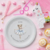 Christmas Nutcracker Ballerina Watercolor Pappteller (Party)