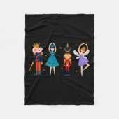 Christmas Nutcracker Ballet - Nutcracker Fleecedecke (Vorderseite)