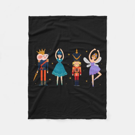 Christmas Nutcracker Ballet - Nutcracker Fleecedecke (Vorderseite)