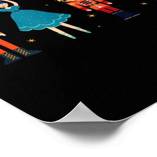 Christmas Nutcracker Ballet - Nutcracker Poster (Ecke)