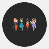 Christmas Nutcracker Ballet - Nutcracker Runder Aufkleber (Vorderseite)