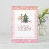 Christmas Nutcracker Ballet Party Einladung (Stehend Vorderseite)