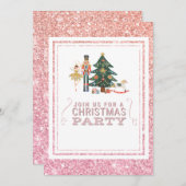 Christmas Nutcracker Ballet Party Einladung (Vorne/Hinten)