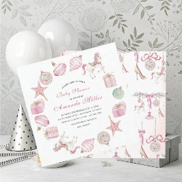 Christmas Nutcracker Ballet Pink watercoInvitation Einladung