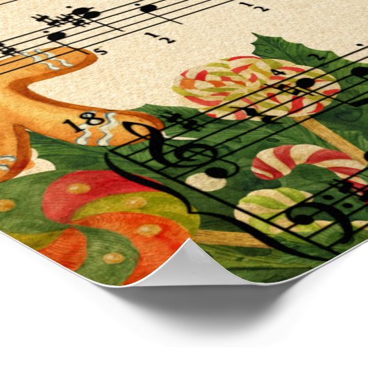 Christmas Nutcracker Ballet Poster (Ecke)