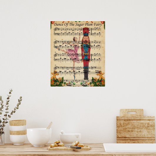 Christmas Nutcracker Ballet Poster (Küche)