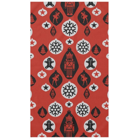 Christmas Nutcracker Baubles Tischdecke (Vorderseite)