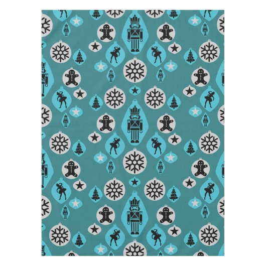 Christmas Nutcracker Baubles Tischdecke (Vorderseite)