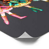 Christmas Nutcracker Black Girls Kids Festive Xmas Poster (Ecke)