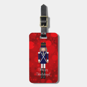 Christmas Nutcracker,Blue-LUGGAGE BAG TAG Gepäckanhänger