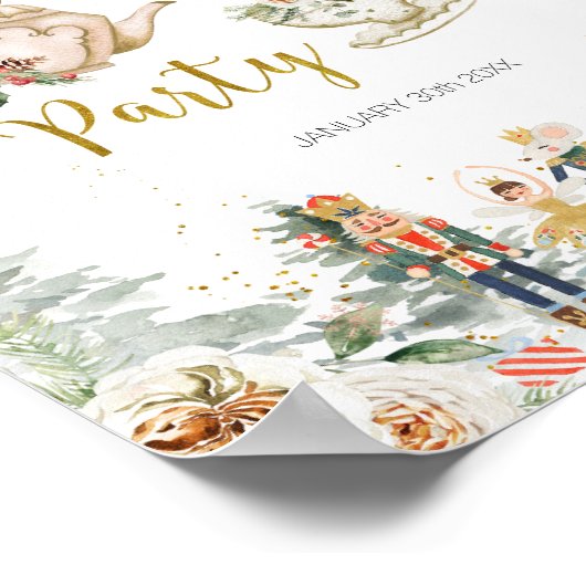 Christmas Nutcracker Brautparty Tee Willkommen Poster (Ecke)