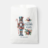 Christmas Nutcracker Candy Cane Weihnachtswünsche Geschenktütchen (Vorderseite)
