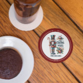 Christmas Nutcracker Candy Cane Weihnachtswünsche Getränkeuntersetzer