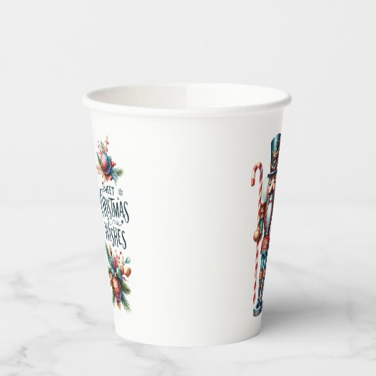 Christmas Nutcracker Candy Cane Weihnachtswünsche Pappbecher (Links)