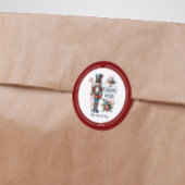 Christmas Nutcracker Candy Cane Weihnachtswünsche Runder Aufkleber