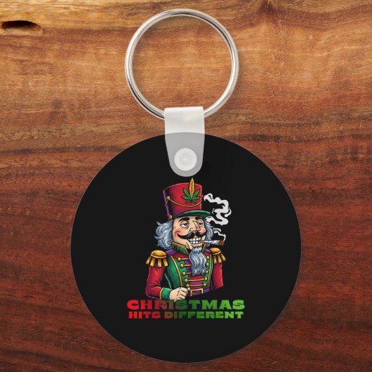 Christmas Nutcracker Christmas Hits Different  Schlüsselanhänger (Vorderseite)