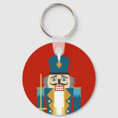 Christmas Nutcracker Classic Gingham Schlüsselanhä Schlüsselanhänger (Vorderseite)