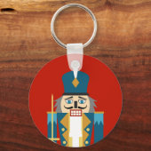 Christmas Nutcracker Classic Gingham Schlüsselanhä Schlüsselanhänger (Vorderseite)