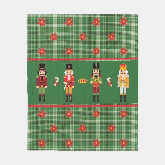 Christmas Nutcracker Fleece Blanket (Vorderseite)