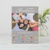 CHRISTMAS NUTCRACKER FOTO GREETKARTE EINLADUNG (Stehend Vorderseite)