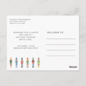 CHRISTMAS NUTCRACKER-FOTO POSTKARTE (Rückseite)