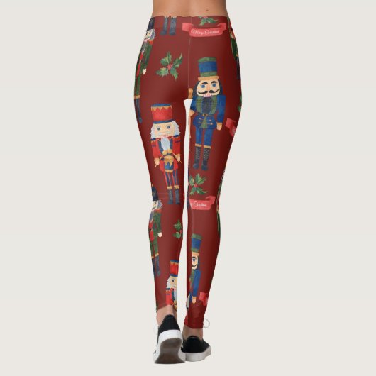 Christmas Nutcracker Funny Soldier Leggings (Rückseite)