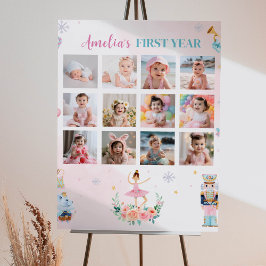 Christmas Nutcracker Geburtstag Foto Milestone Zei Poster