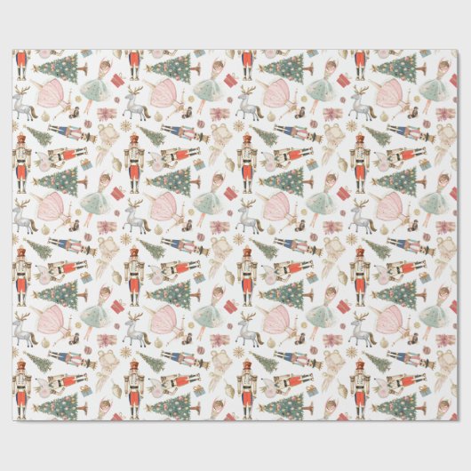 Christmas Nutcracker Geschenkpapier (Flach)