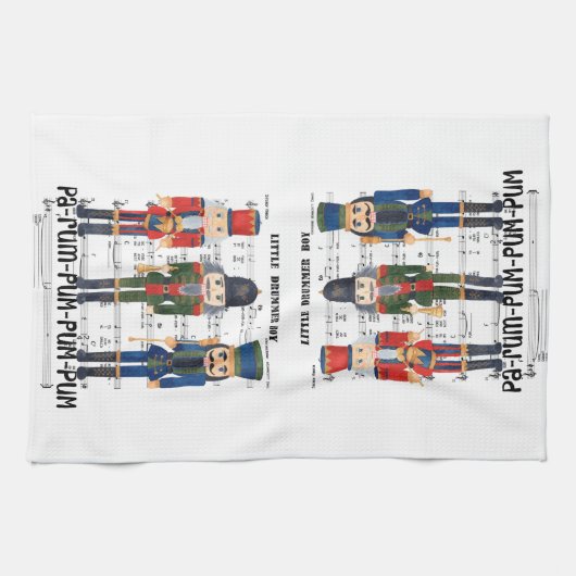 Christmas Nutcracker Geschirrtuch (Horizontal)