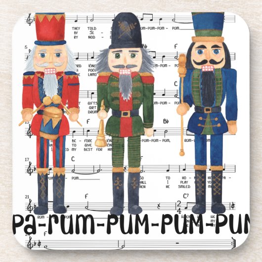 Christmas Nutcracker Getränkeuntersetzer (Vorderseite)