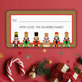 CHRISTMAS NUTCRACKER GIFT STICKER ADRESSAUFKLEBER