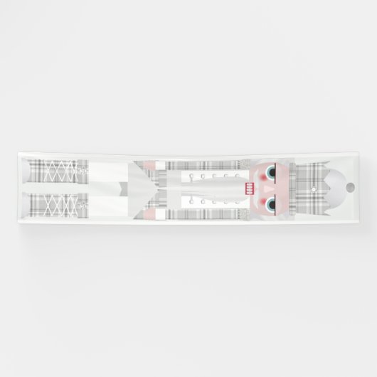 Christmas Nutcracker Gray Banner (Horizontal)