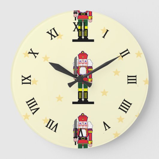 Christmas nutcracker große wanduhr (Vorderseite)