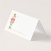 Christmas Nutcracker Guest Seating Platzkarte Visitenkarten (Rückseite)