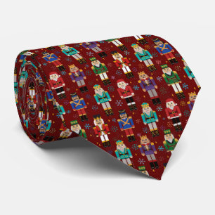 Christmas Nutcracker Holiday Pattern Neck Tie Krawatte