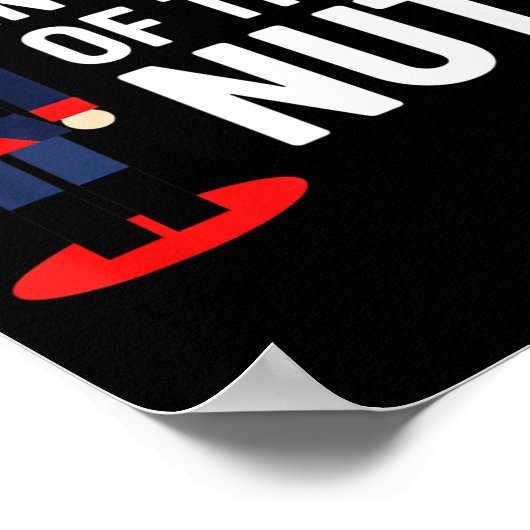 Christmas Nutcracker In Charge Of These Nuts Funny Poster (Ecke)