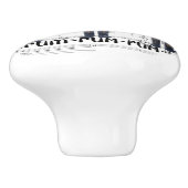 Christmas Nutcracker Keramikknauf (Seitenansicht)