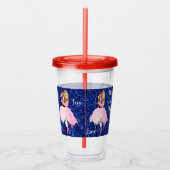Christmas Nutcracker Lt Brwn Haar Acrylic Tumbler Acryltrinkbecher (Rechts)