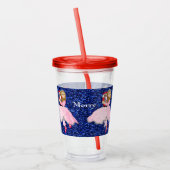 Christmas Nutcracker Lt Brwn Haar Acrylic Tumbler Acryltrinkbecher (Links)