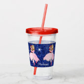 Christmas Nutcracker Lt Brwn Haar Acrylic Tumbler Acryltrinkbecher (Rückseite)