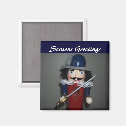 Christmas Nutcracker Magnet (Vorderseite/Rückseite)