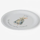 Christmas Nutcracker Mouse King Watercolor Pappteller (Schrägansicht)