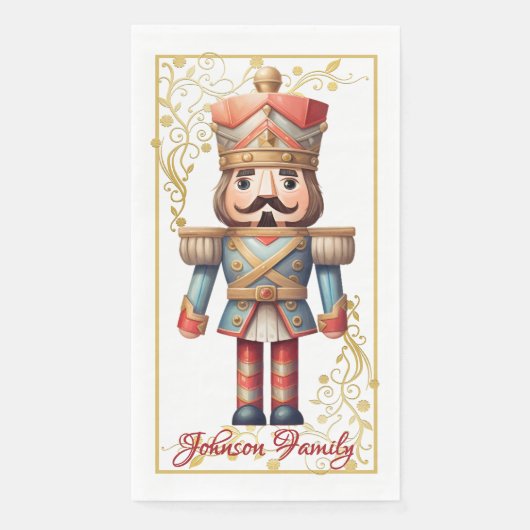 Christmas Nutcracker Paper Napkin Serviette (Vorderseite)