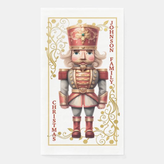 Christmas Nutcracker Paper Napkin Serviette (Vorderseite)