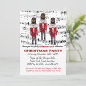 Christmas Nutcracker Party Einladung Musical (Stehend Vorderseite)
