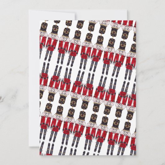 Christmas Nutcracker Party Einladung Musical (Rückseite)