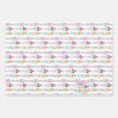Christmas Nutcracker Pastel Personalized Name Geschenkpapier Set (Vorderseite)