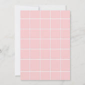 Christmas Nutcracker Pink-Linien Einladung (Rückseite)